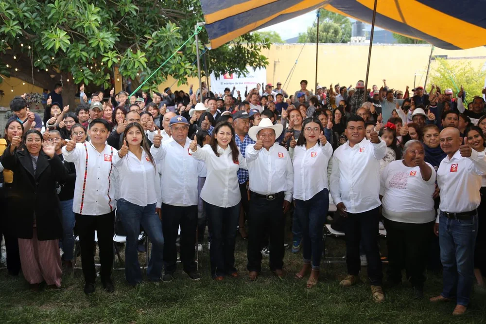 Jóvenes de Tepanco de López participando activamente en la coordinación municipal de PSI junto a Nadia Navarro Acevedo